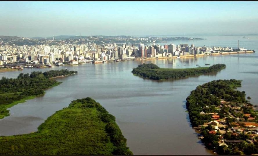 A Orla do Guaíba em Porto Alegre