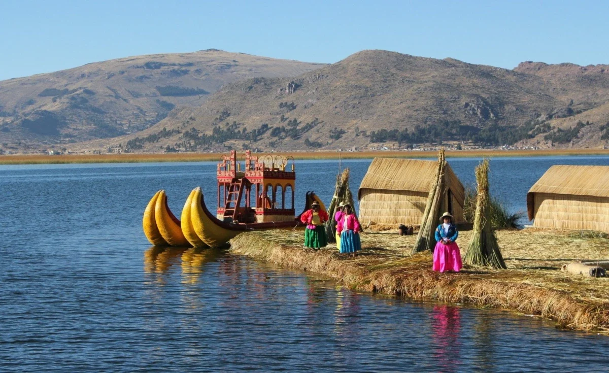 Lago Titicaca no Peru