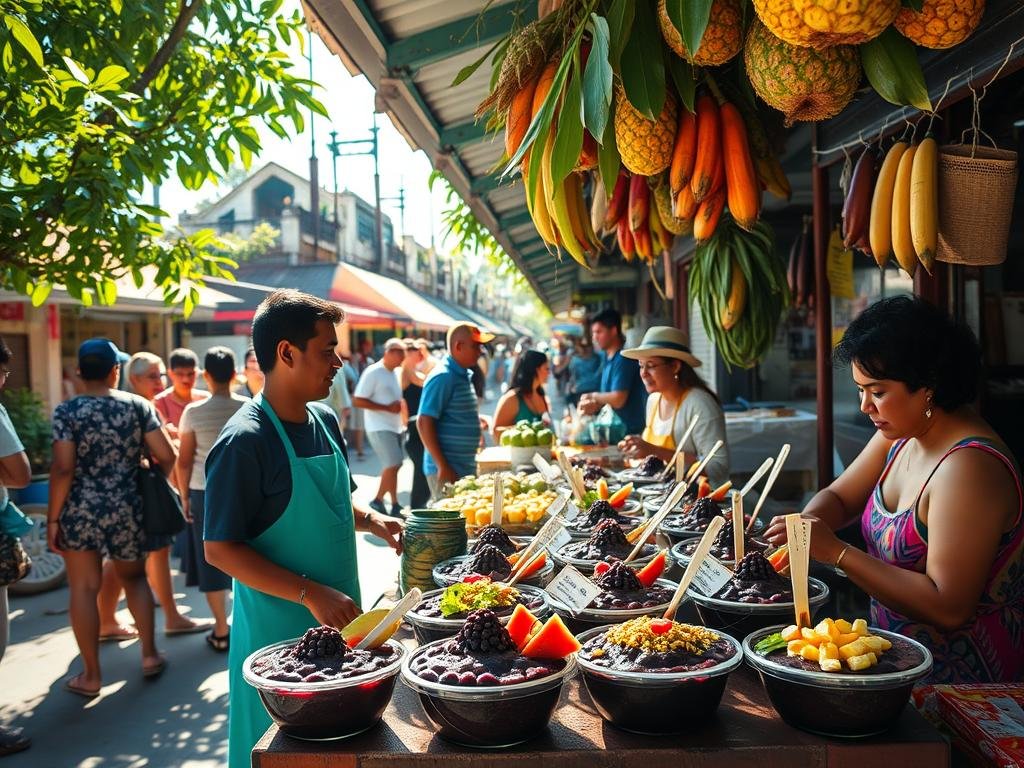 Barraca de açaí no Ver-o-Peso