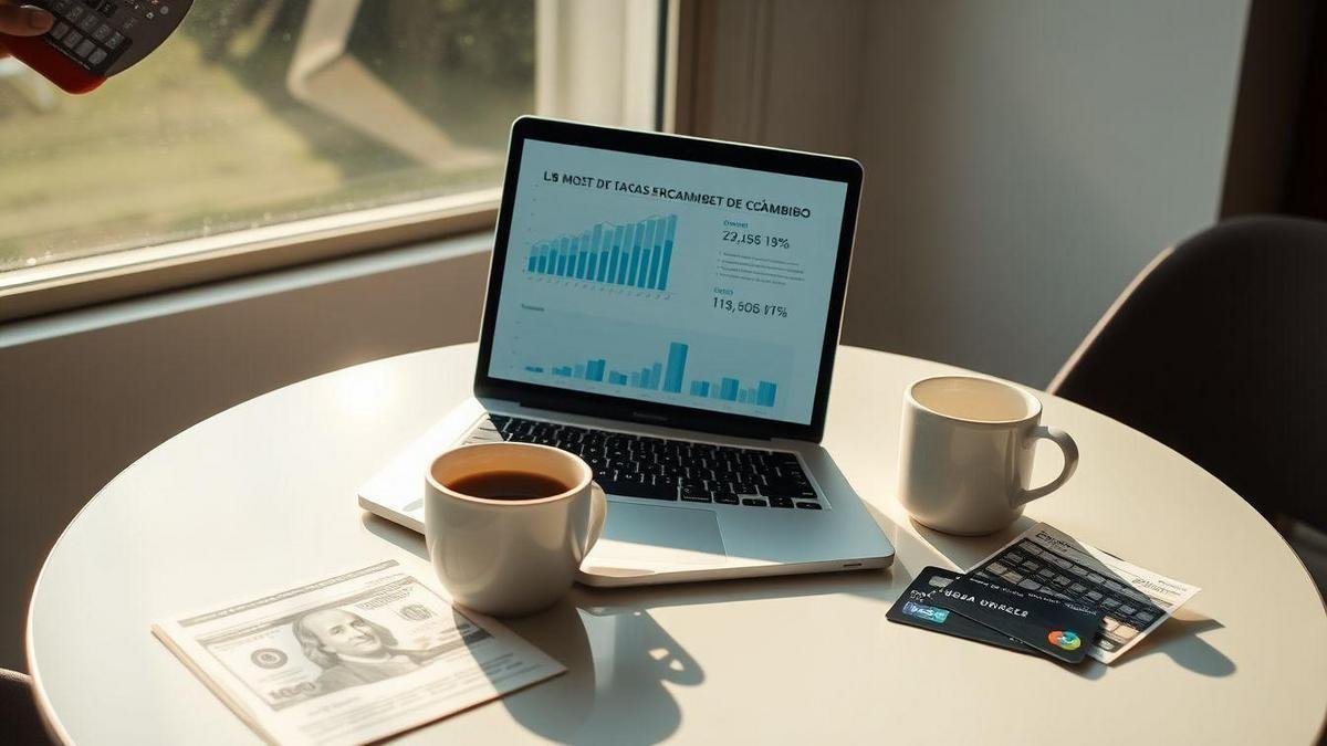 Comparando taxas de câmbio: dólar, euro e cartão