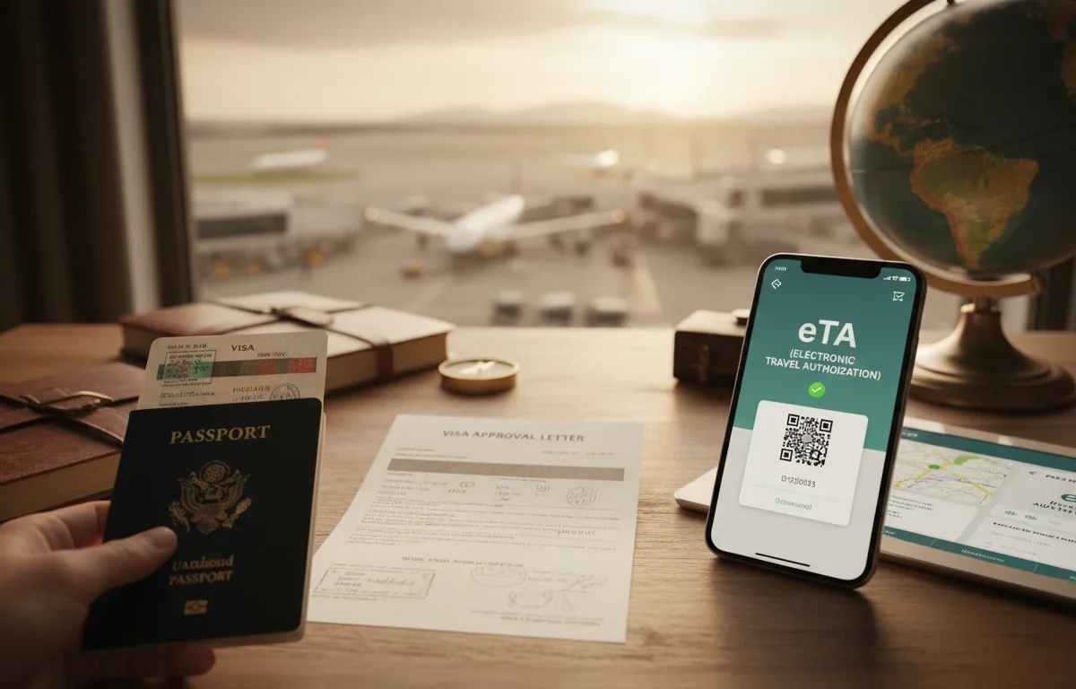 Planejando Viagem ao Exterior: Diferença Visto e eTA