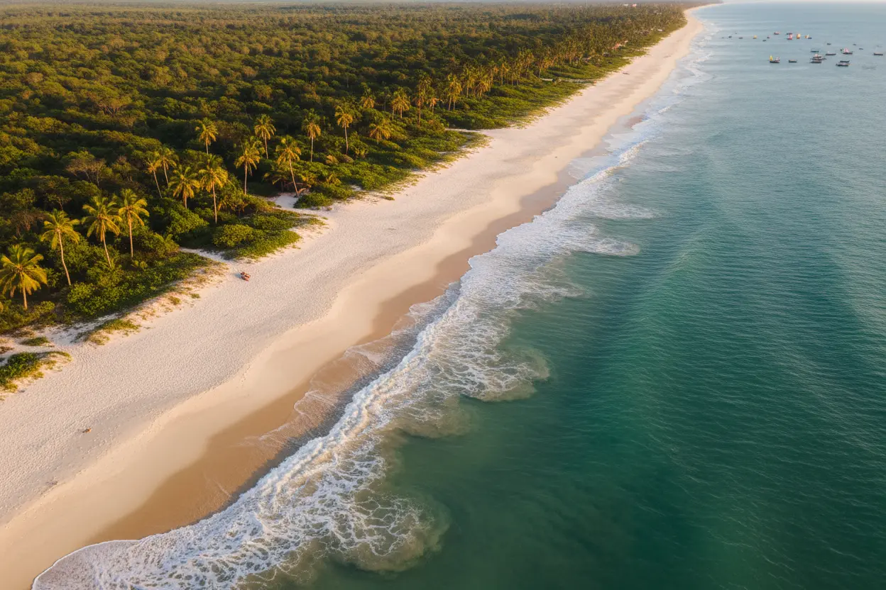 Melhores praias do Nordeste, vista aérea