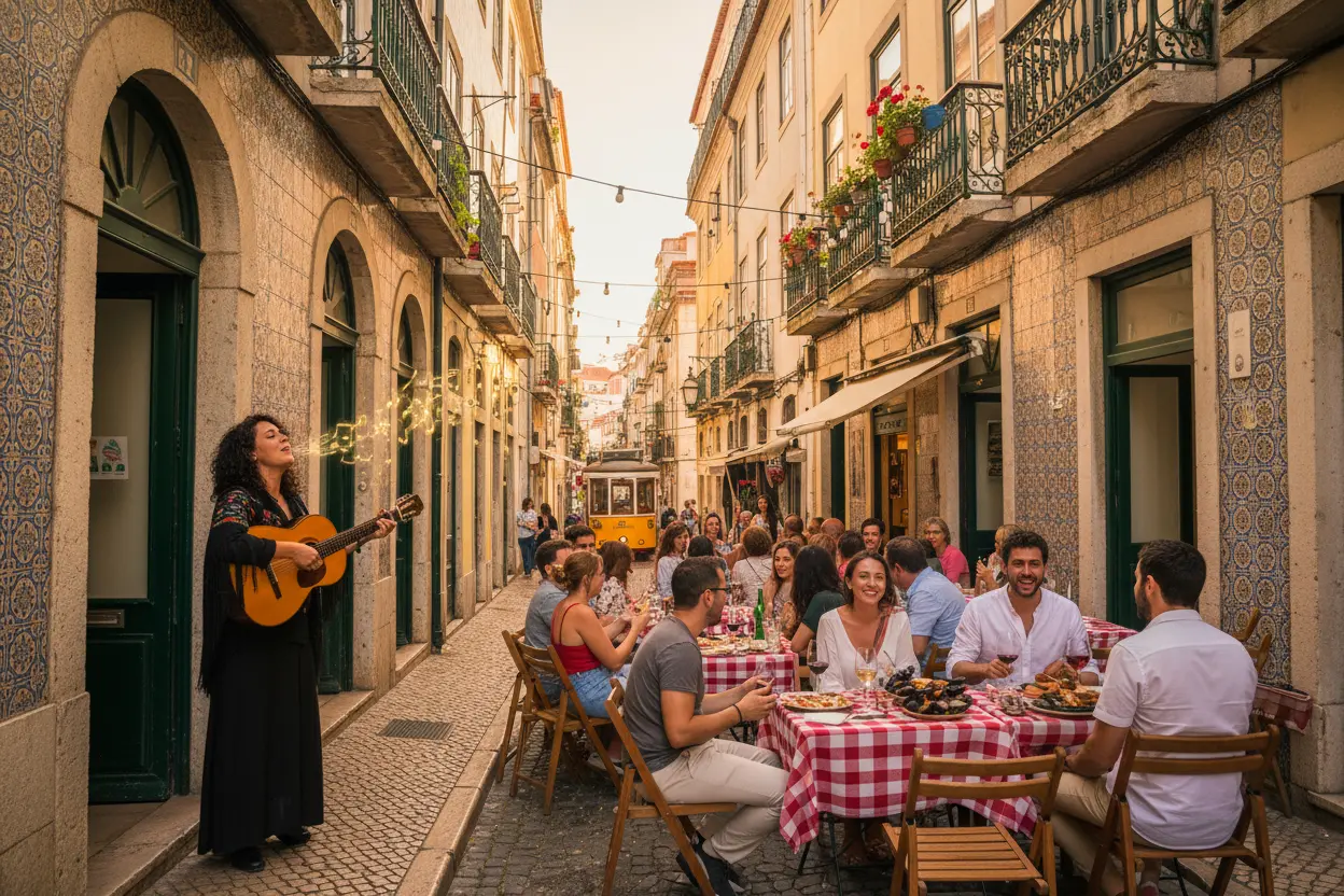 Alfama e os Sabores de Lisboa Ruas de Alfama, Lisboa histórica