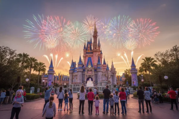 Castelo da Cinderela no Magic Kingdom, um dos melhores parques da Disney em Orlando.