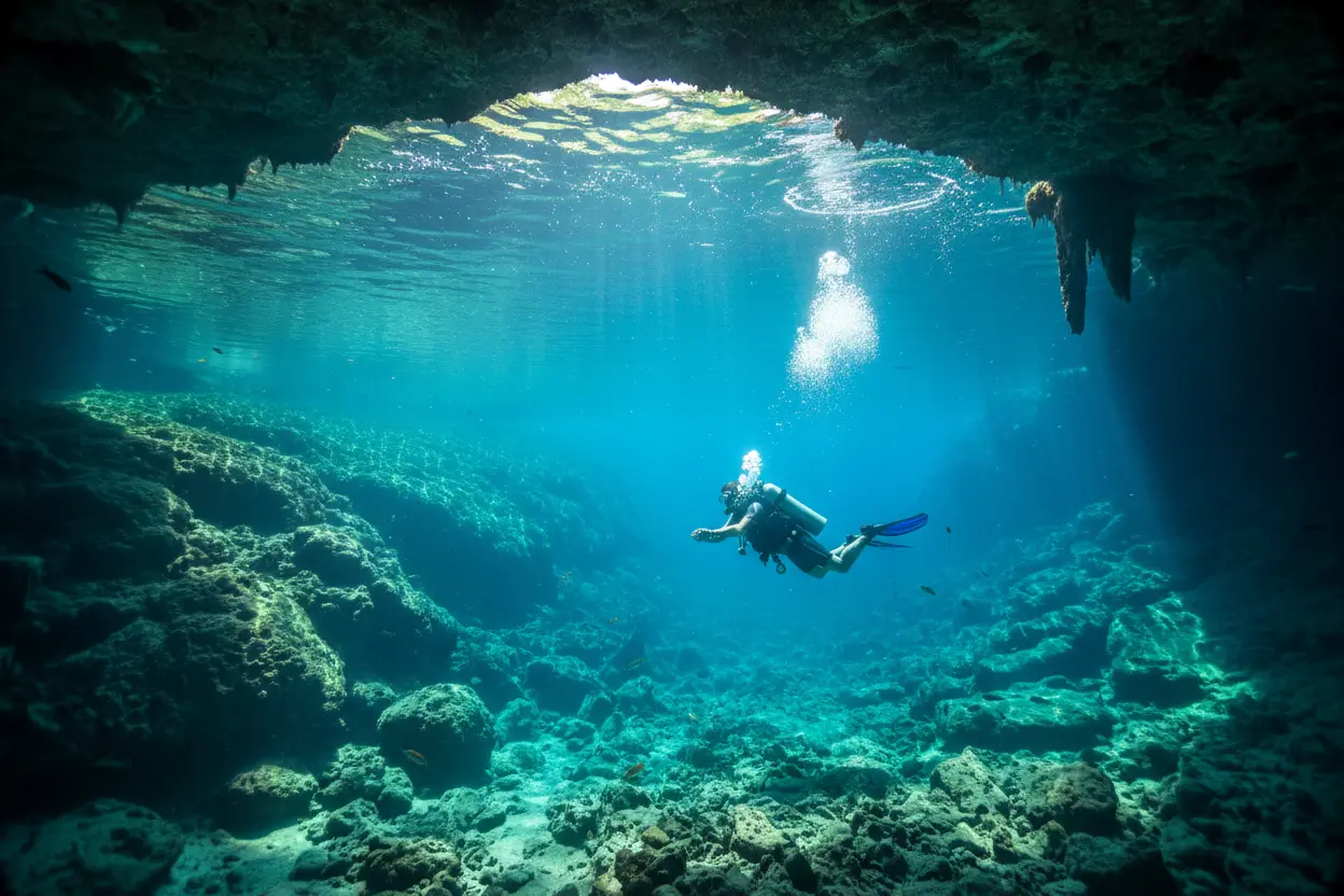 Cenote na Riviera Maya, parte do roteiro pelo méxico cancún e riviera maya guia