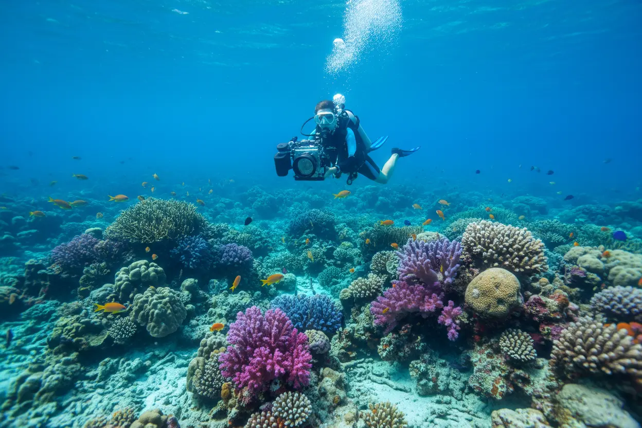 Mergulho em recifes de coral em Coron, Palawan