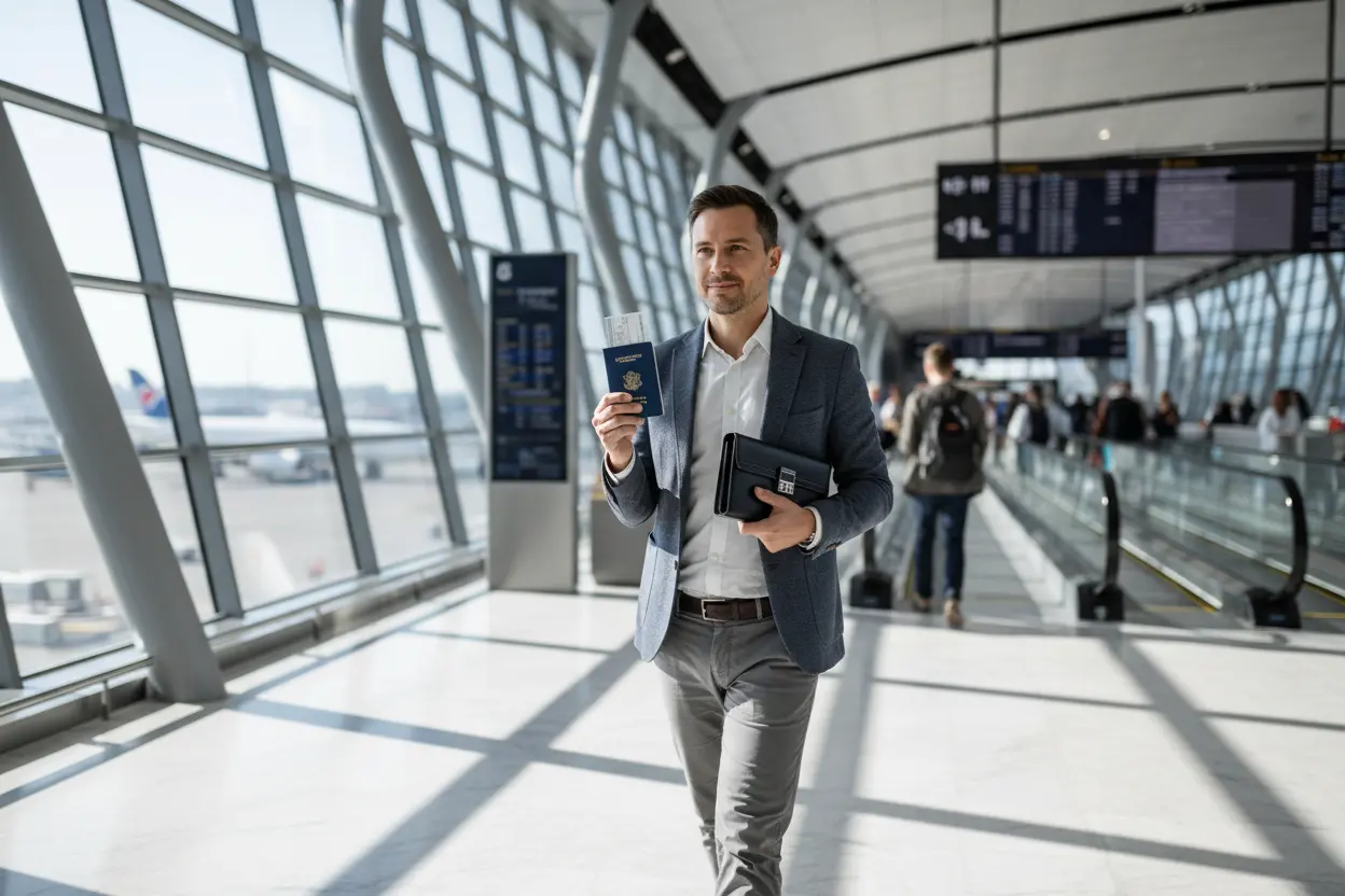 Viajante com carteira segura para como levar dinheiro na viagem internacional seguro