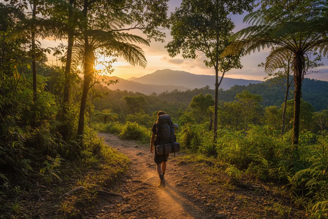 Aventura de viajar com mochila