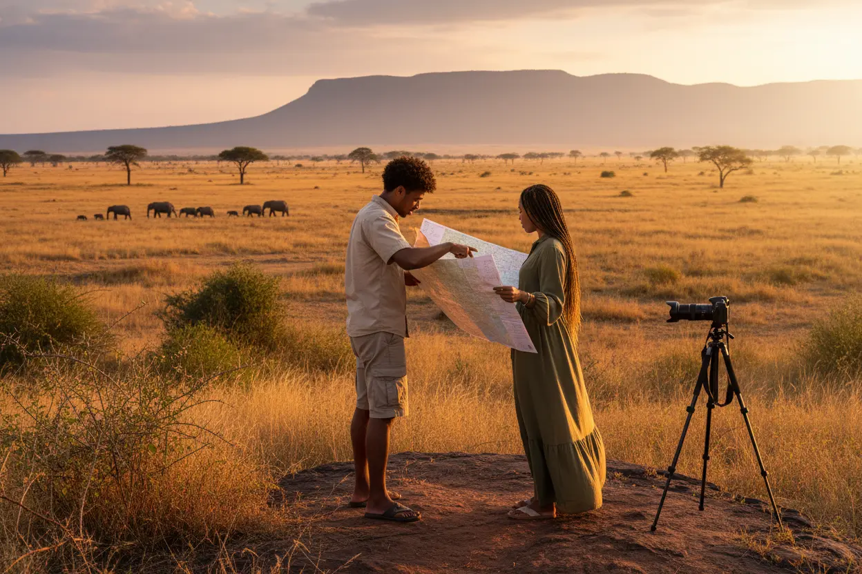 Planejamento de viagem para a África